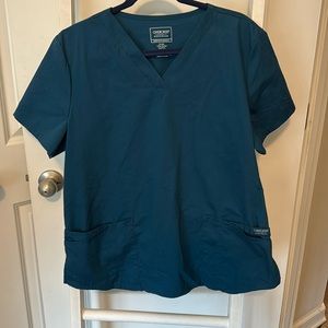 Teal scrub top